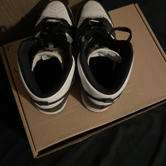 Nike Panda Dunks high tops size 10 MENS - Picture 6 of 7